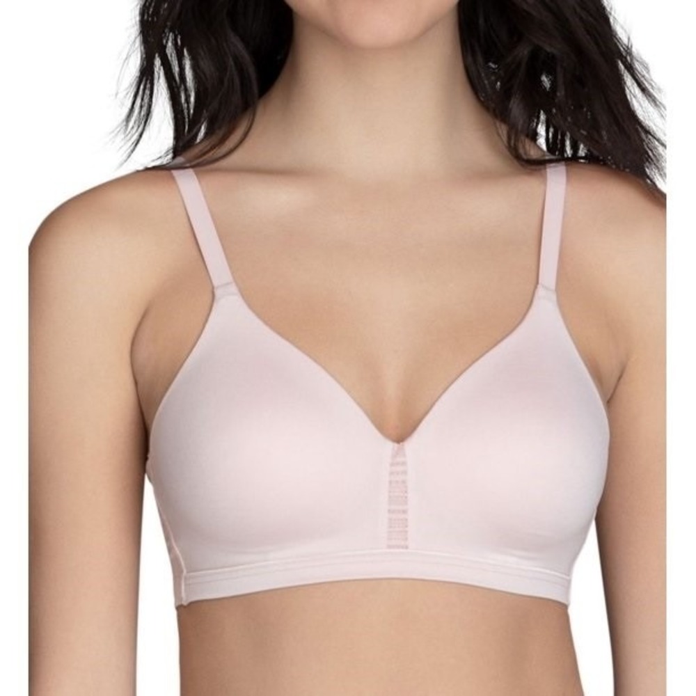 NWOT Vanity Fair 40D Beyond Comfort Full Cover Wireless Bra 72282 White 112082 - Picture 1 of 1